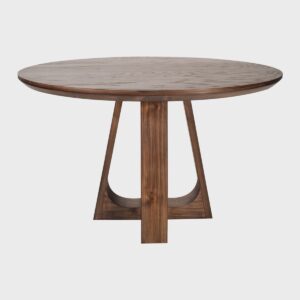 Mesa Comedor Abruzzo Dos; toma de la mesa en donde se alcanza a ver el diseño de la estructura baja
