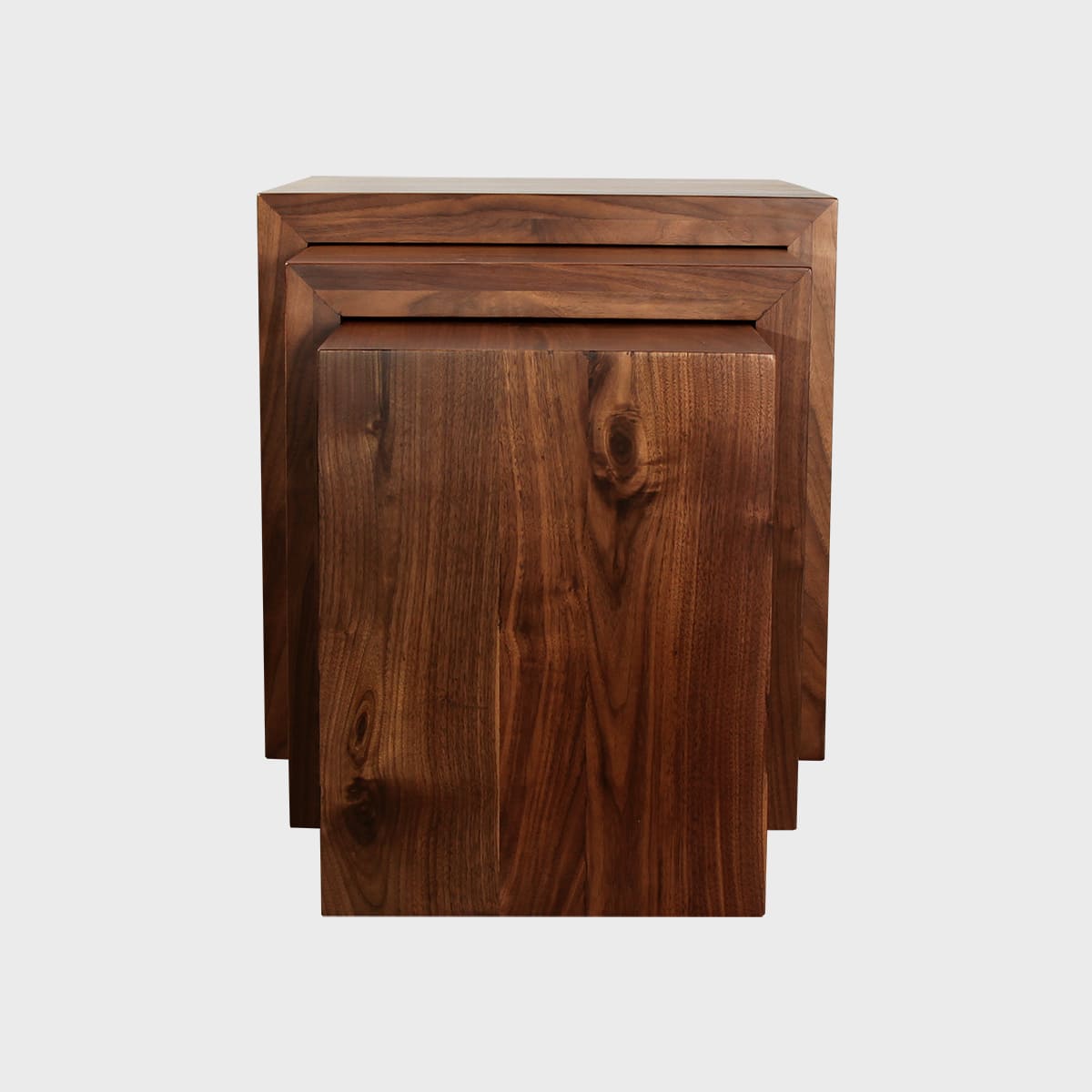 Mesas Nido Madera Maciza De Nogal